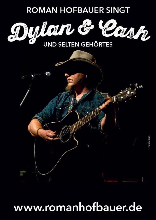 Plakat Roman Hofbauer singt Dylan, Cash und selten Gehörtes